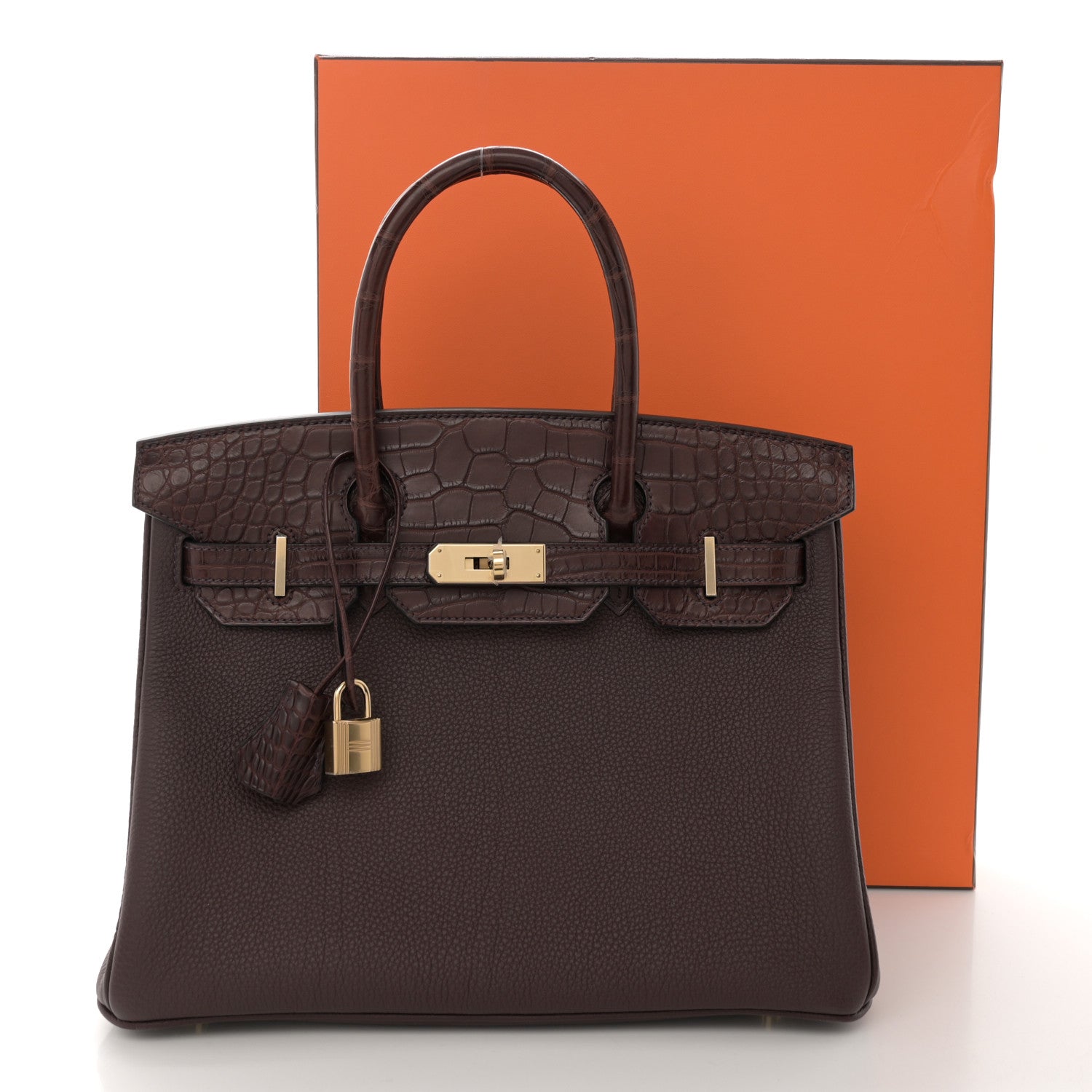 Hermes Togo Matte Alligator Birkin Touch 30 Rouge Sellier 14 of 14