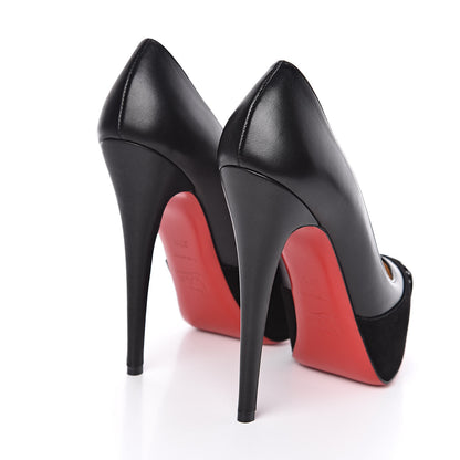 Christian Louboutin Suede Calfskin Maggie 160 Pumps 37.5 Black 4 of 8