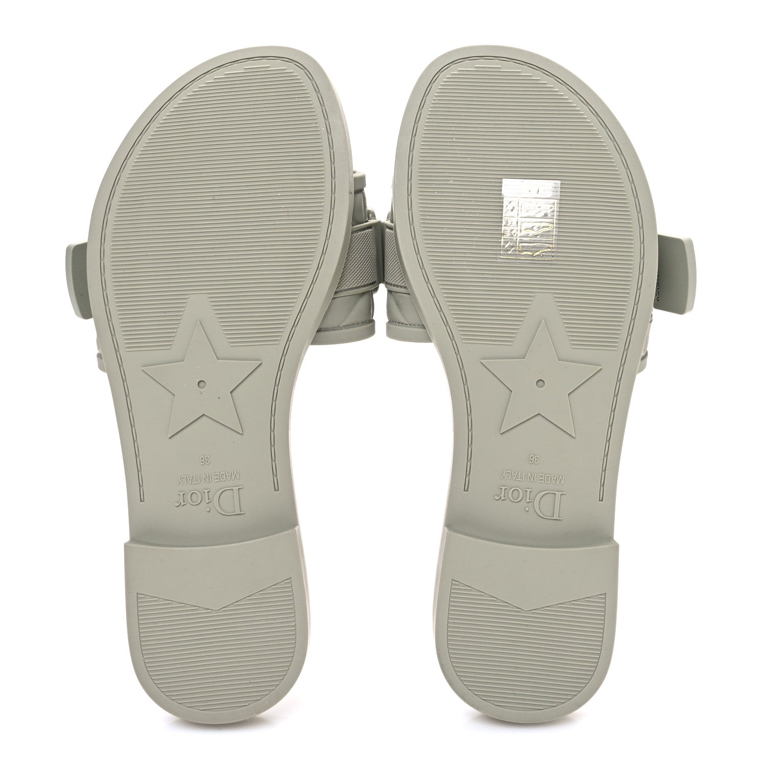 Christian Dior Rubber Macrocannage Dio(r)evolution Slide Sandals 36 Desert Shade 7 of 10