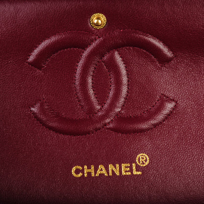 Chanel Lambskin Quilted Medium Double Flap Black 6 of 8