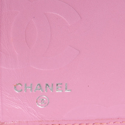 Chanel Calfskin Quilted Cambon Quilted Yen Wallet Pink 6 of 8