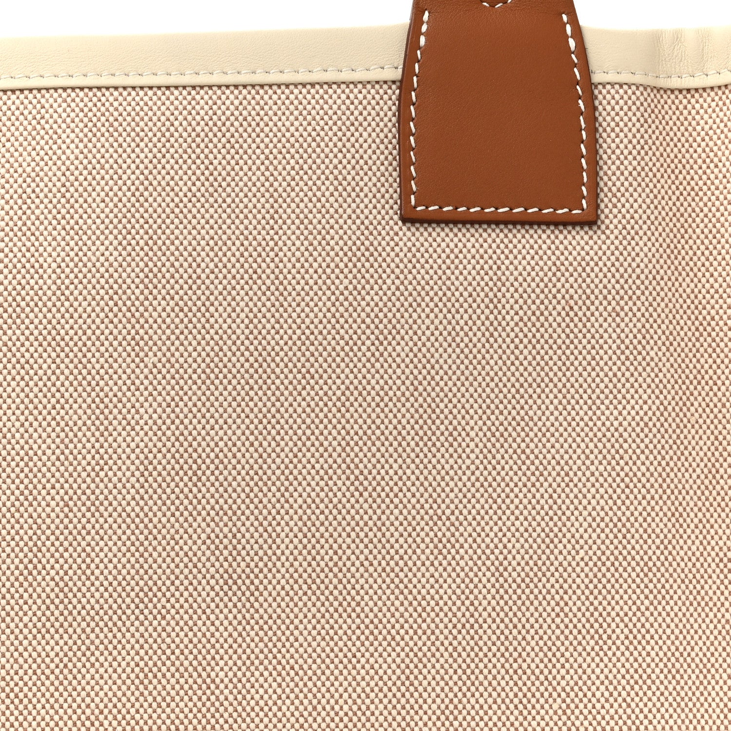 Hermes Military Toile Canvas Swift Steeple 28 Bag Ecru Gold 8 of 11