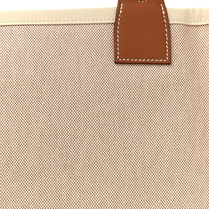 Hermes Military Toile Canvas Swift Steeple 28 Bag Ecru Gold 8 of 11