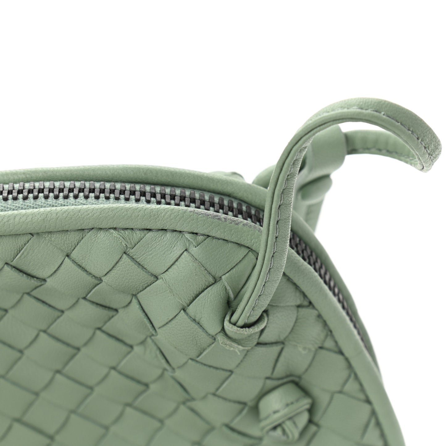 Nappa Intrecciato Nodini Crossbody Messenger New Sauge