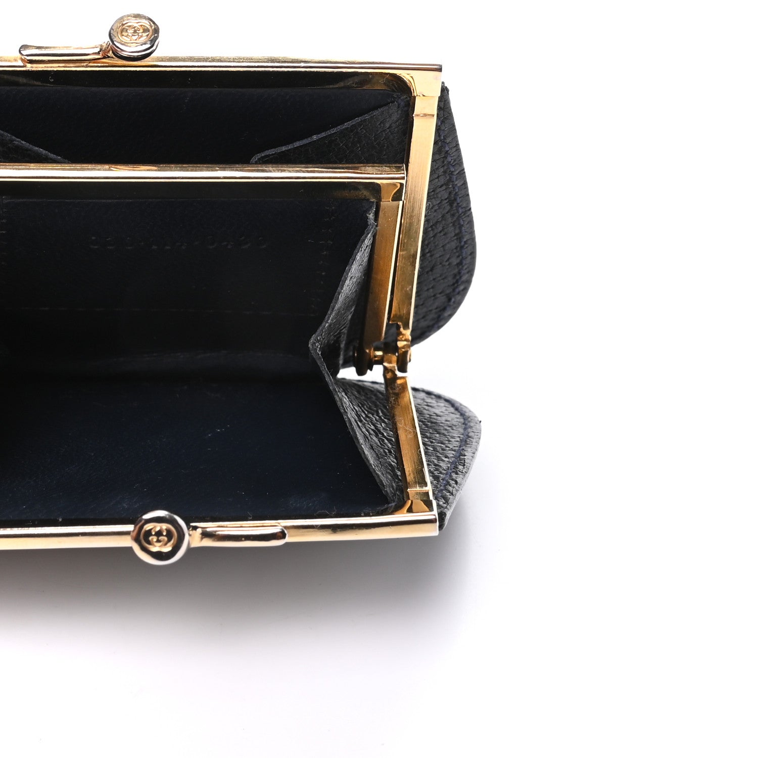 Gucci GG Supreme Monogram Coin Purse Beige Blue 5 of 9