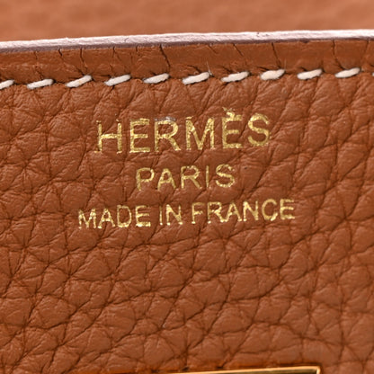 Hermes Togo Birkin 25 Gold 6 of 12