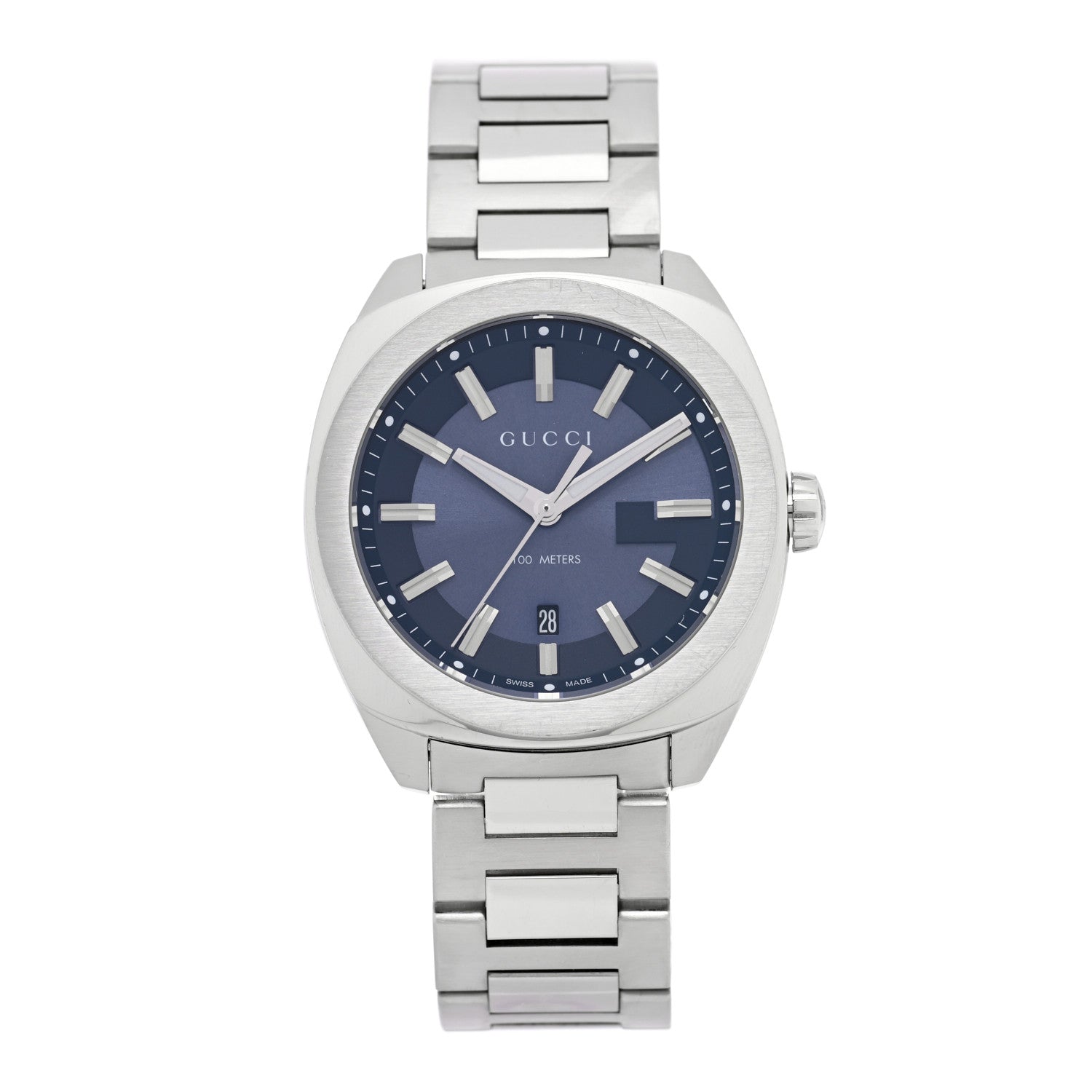 Gucci Stainless Steel 40mm GG2570 Quartz Watch Blue 1 of 4