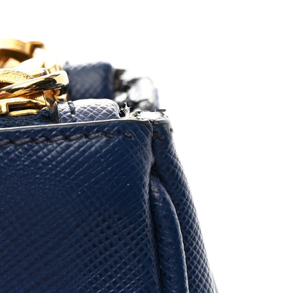 Prada Saffiano Lux Medium Galleria Double Zip Tote Bluette 13 of 14