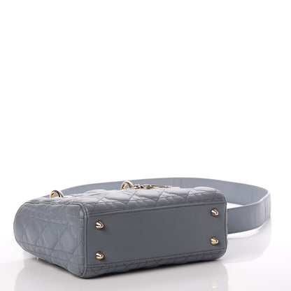 Christian Dior Lambskin Cannage Small Lucky Badges My Lady Dior Grey 4 of 18