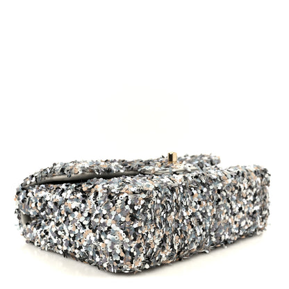 Chanel Sequin Mini Flap Gray Black White Pearly White 4 of 11