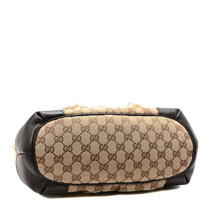 Gucci Monogram Medium Sukey Top Handle Dark Brown 4 of 10