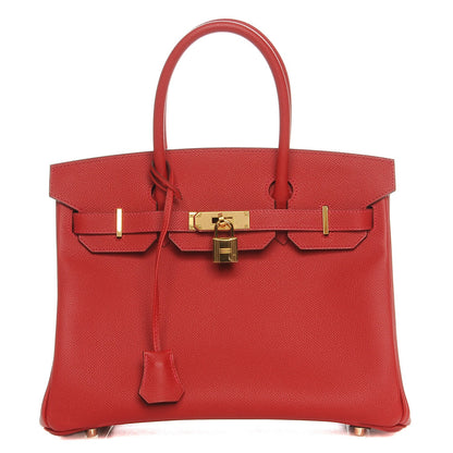 Hermes Epsom Birkin 30 Rouge Casaque 1 of 26