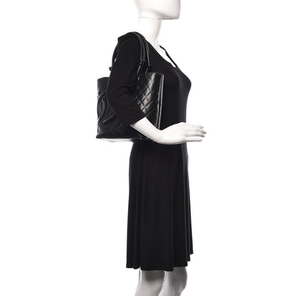 Chanel Calfskin Quilted Medium Cambon Tote Black 2 of 15