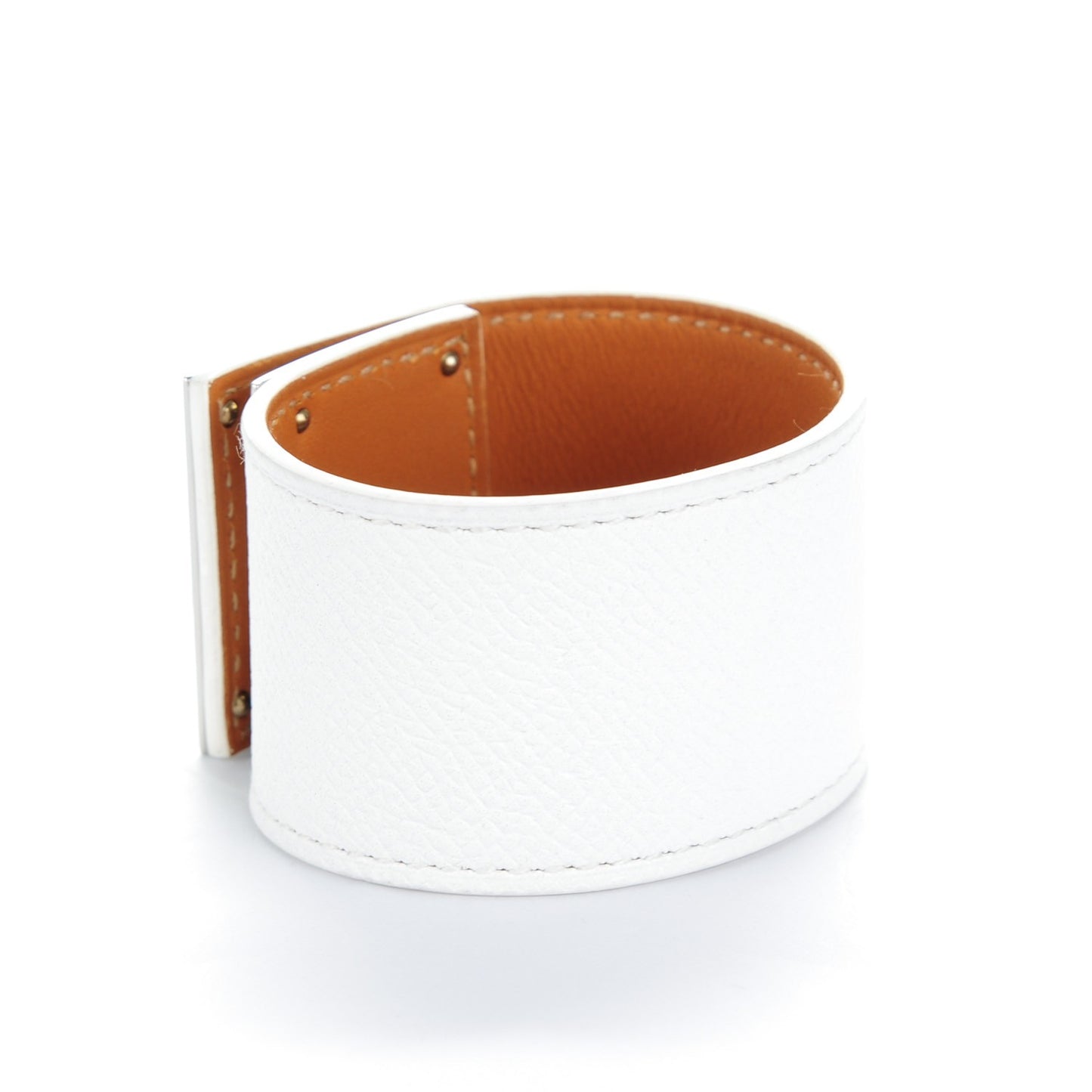 Epsom Kelly Dog Cuff White