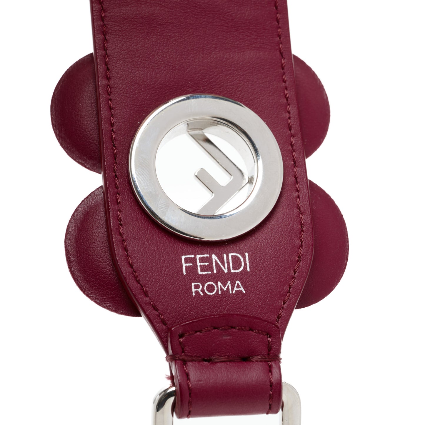 Vitello Century Opaco F is Fendi Floral Mini Strap You Black Cherry
