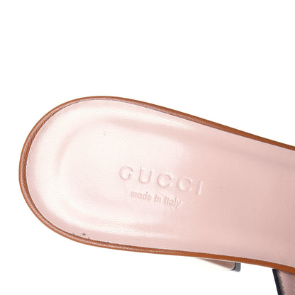 Gucci Malaga Kid GG Marmont Fringe 75mm Slide Sandals 39 Cognac 7 of 7