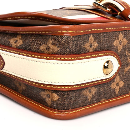 Louis Vuitton Monogram Rayures Tisse Clutch Red 8 of 10