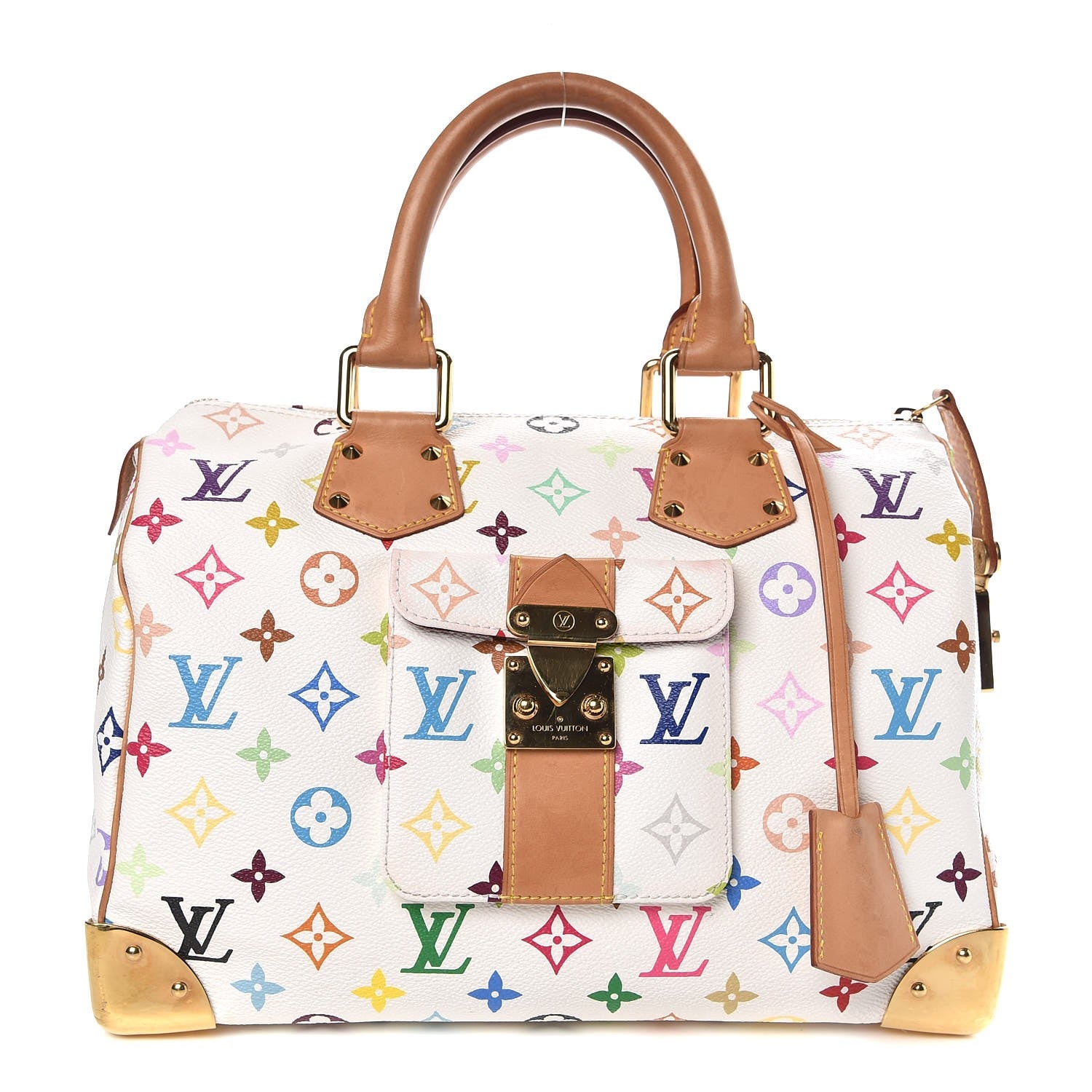 Louis Vuitton Monogram Multicolor Speedy 30 White 1 of 8