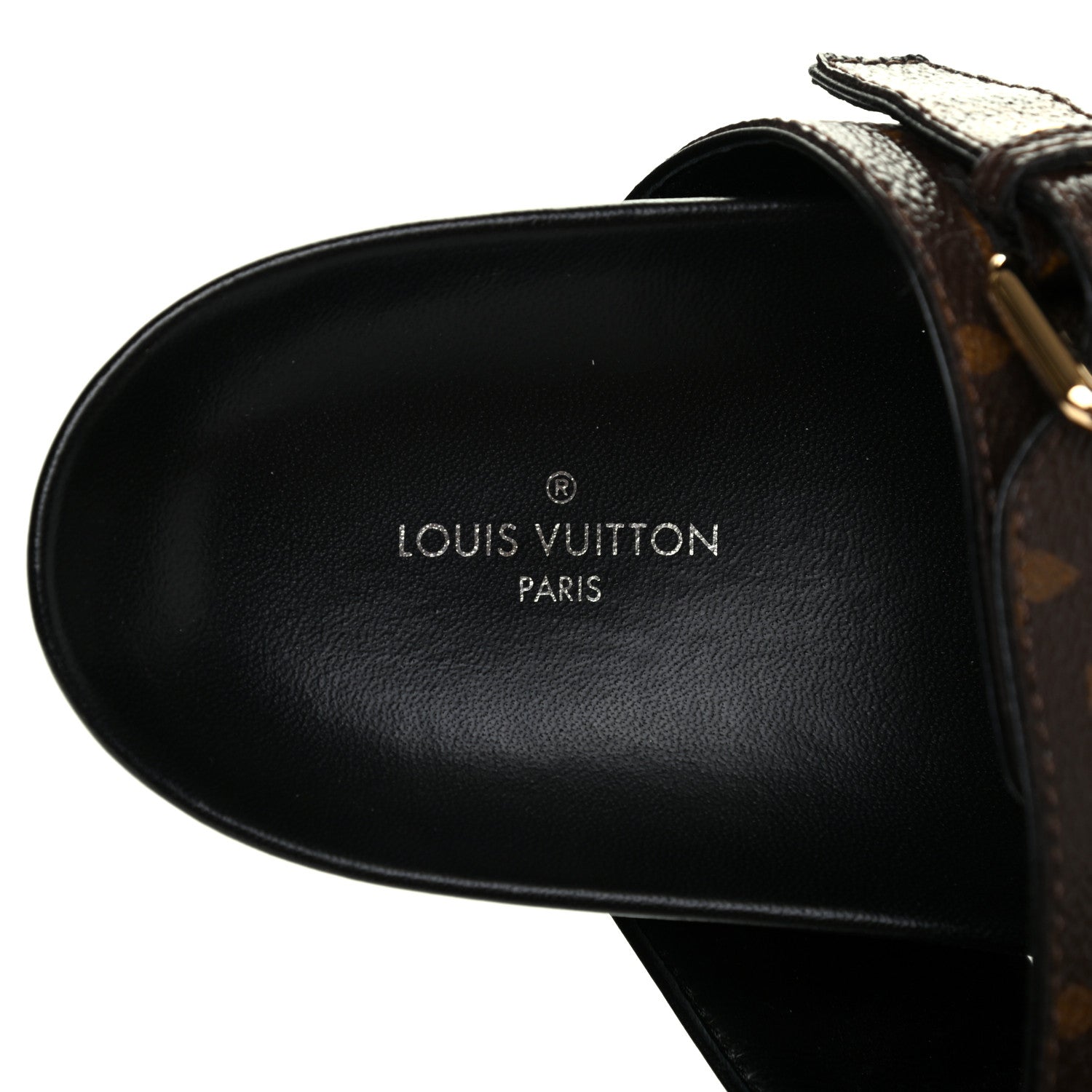 Louis Vuitton Monogram Bom Dia Mule Sandals 39 Black 7 of 14