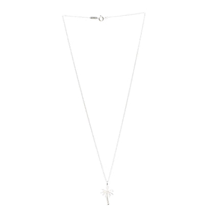 Tiffany Sterling Silver Palm Tree Pendant Necklace 3 of 6