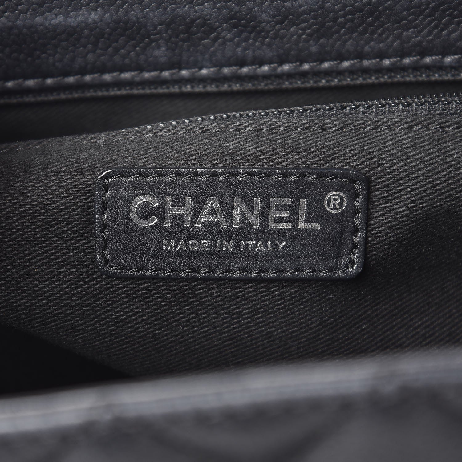 Chanel Caviar Quilted Grand Shopping Tote GST Black 6 of 13