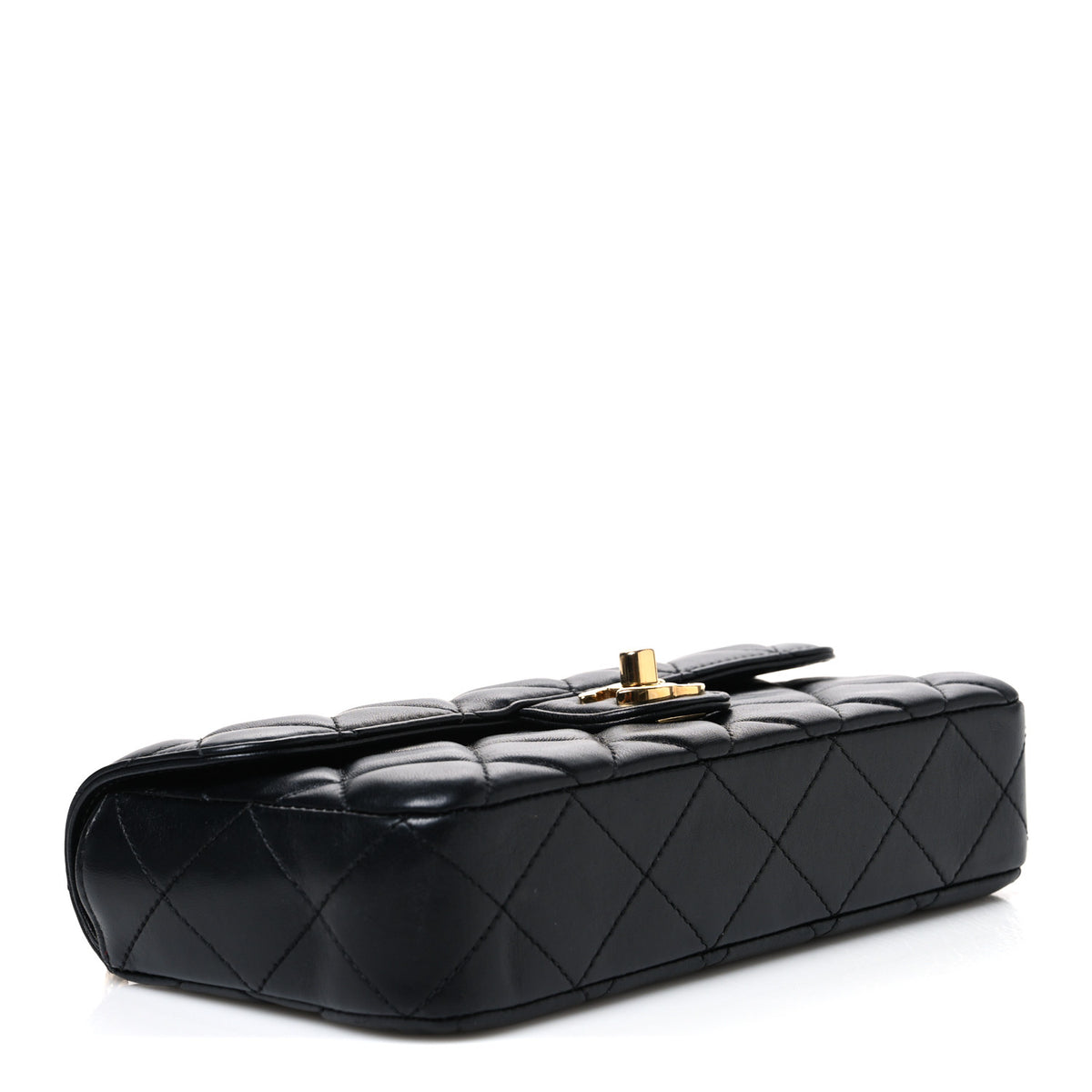Chanel Lambskin Quilted Small East West Flap Black 4 of 10