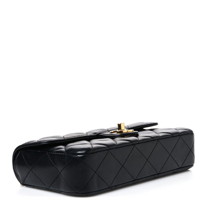 Chanel Lambskin Quilted Small East West Flap Black 4 of 10