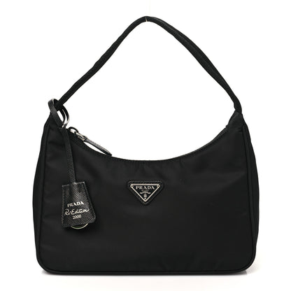 Prada Tessuto Nylon Mini Re-Edition 2000 Bag Black 1 of 9
