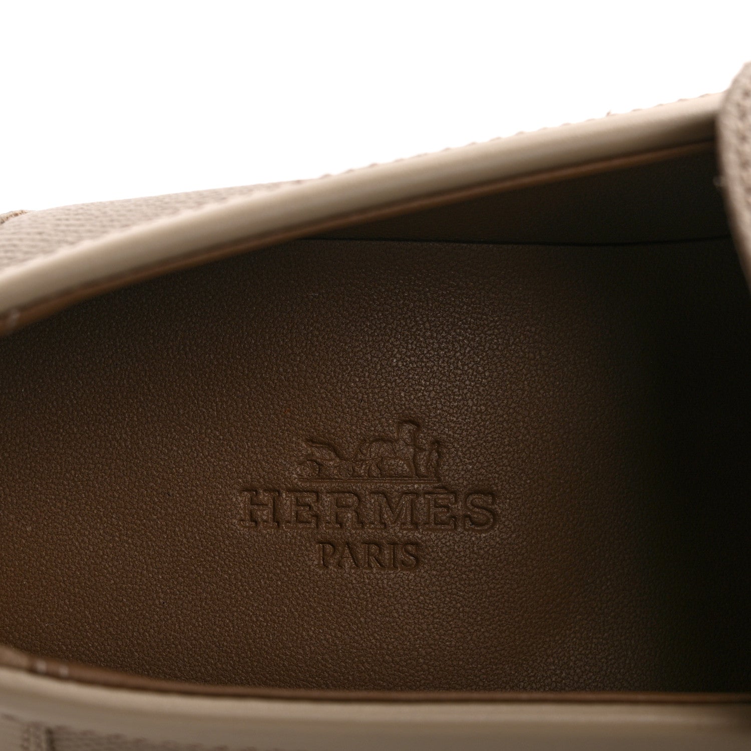 Hermes Epsom Womens Destin Loafer 36 Blanc Gomme 6 of 9