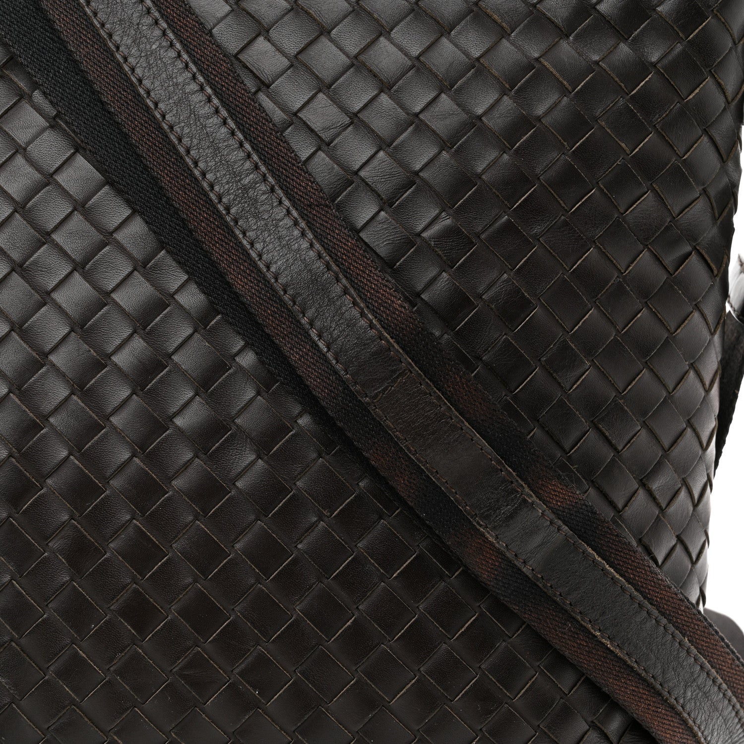 Bottega Veneta Nappa Intrecciato VN Crossbody Messenger Bag Ebano 9 of 9