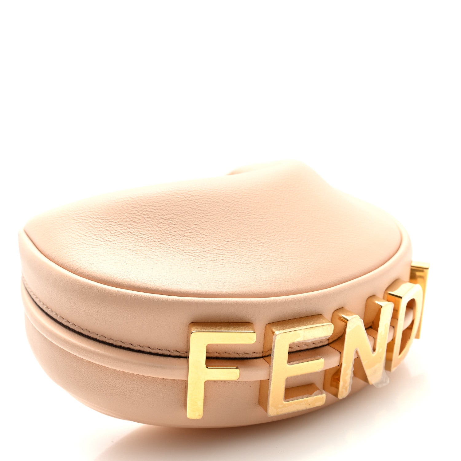 Fendi Vitello Grace Matte Nano Fendigraphy Hobo Charm Light Rose 4 of 6