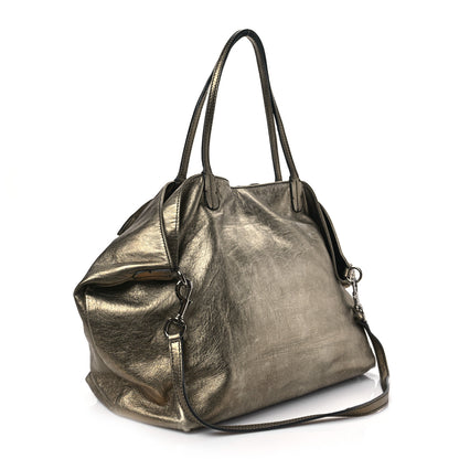 Valentino Garavani Metallic Nappa Petale Tote Gold 3 of 7