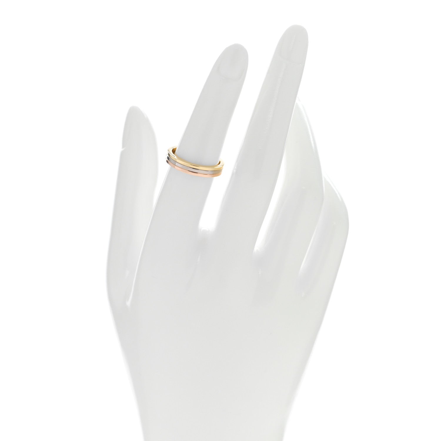 Cartier 18K Pink White Yellow Gold 3.5mm Vendome Louis Cartier Wedding Band Ring 52 6 2 of 5