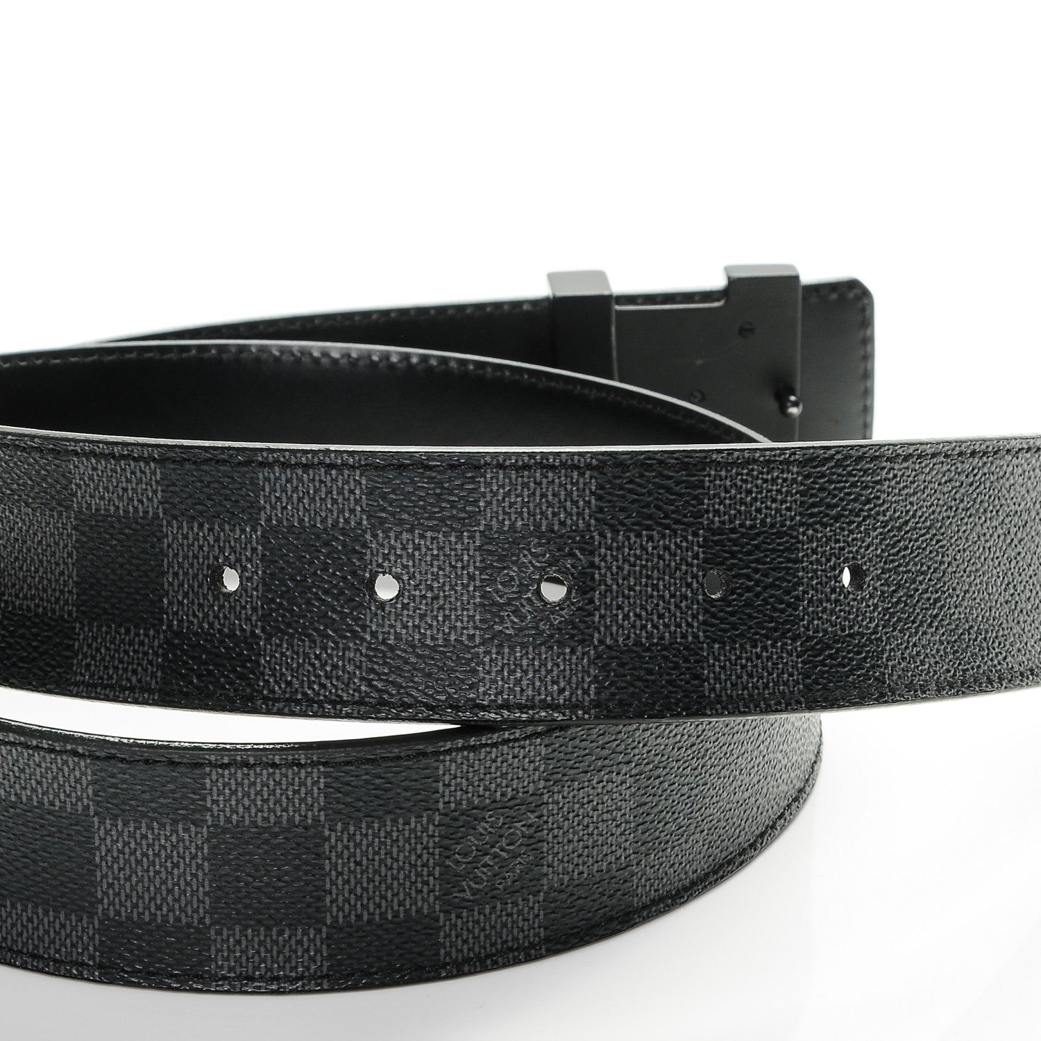 Louis Vuitton Damier Graphite LV Initiales Belt 90 36 4 of 7