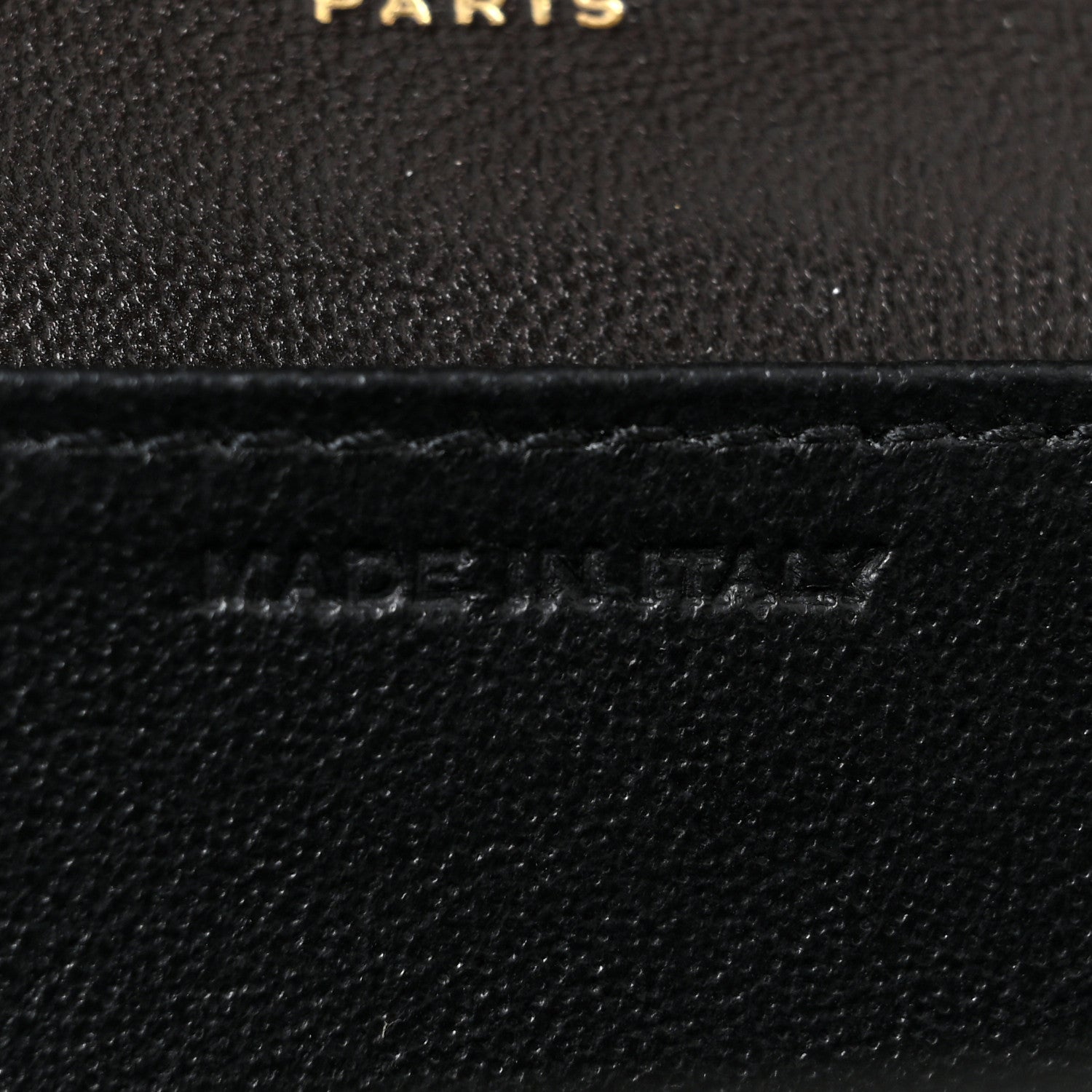 Saint Laurent Calfskin Crocodile Embossed Monogram Uptown Chain Wallet Fondente 8 of 13