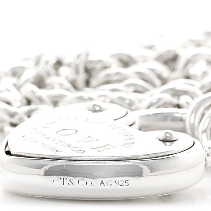 Tiffany Sterling Silver Return To Tiffany Love Heart Lock Pendant Necklace 4 of 4