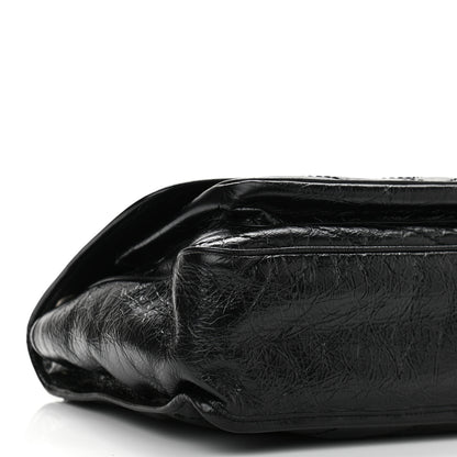Saint Laurent Crinkled Calfskin Matelasse Monogram Large Niki Chain Satchel Black 9 of 10