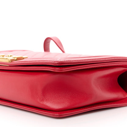 Chanel Lambskin Quilted New Medium Boy Flap Red 10 of 10