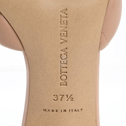 Bottega Veneta Nappa Matelasse Padded Mule Sandals 37.5 Cipria 8 of 10