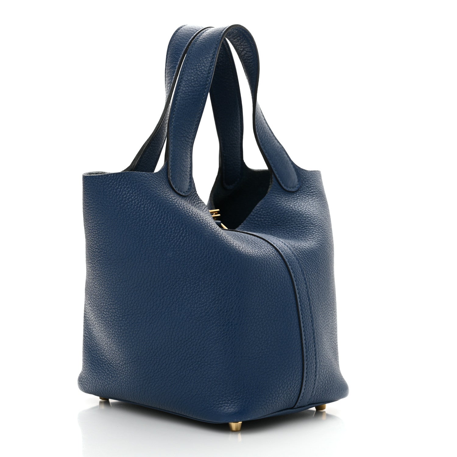 Hermes Taurillon Maurice Picotin Lock 18 PM Deep Blue 3 of 14