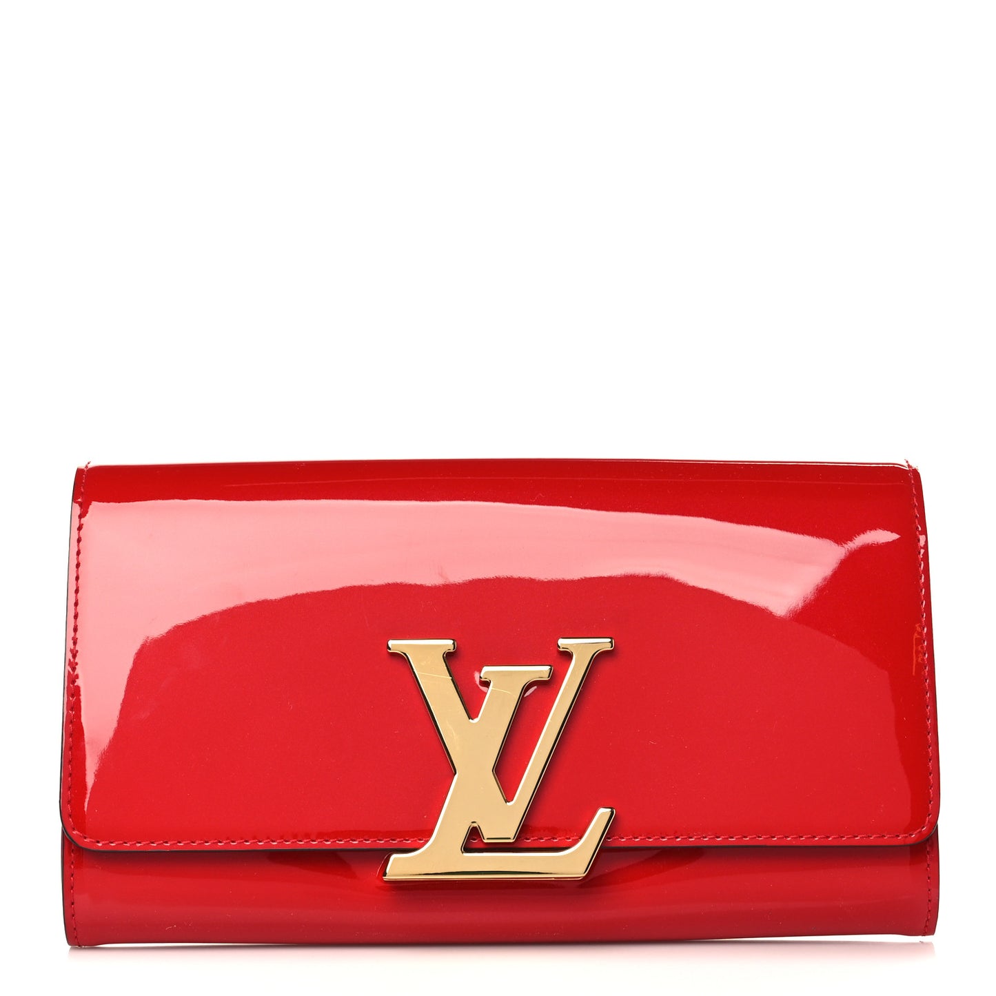 Patent Louise Clutch Cherry