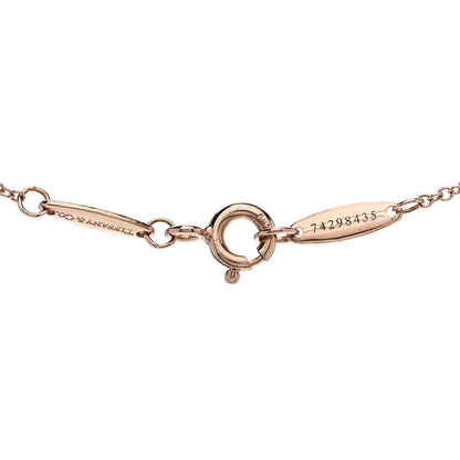 Tiffany 18K Rose Gold Diamond .24ct Elsa Peretti Diamonds by the Yard Pendant Necklace 4 of 6