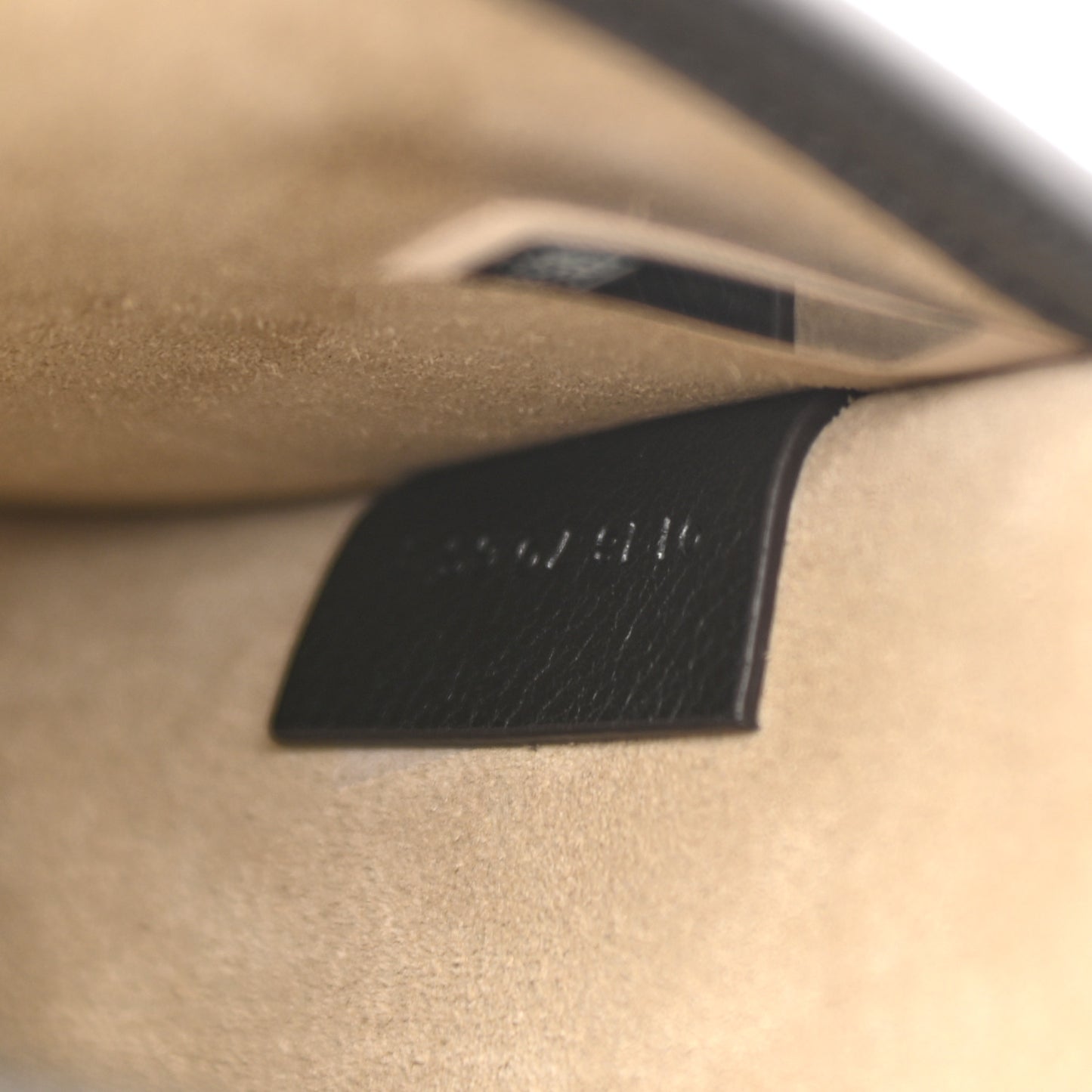 Calfskin Suede Small Nile Bracelet Bag Black