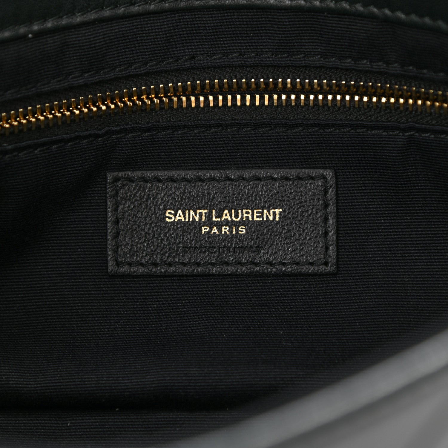 Saint Laurent Lambskin Patchwork Monogram Medium Jamie Baguette Dark Green 9 of 11