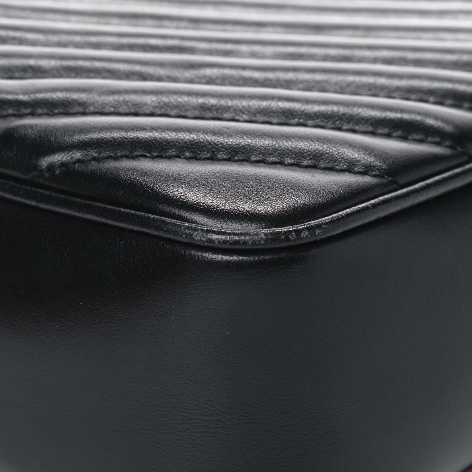 Saint Laurent Calfskin Matelasse Monogram Lou Camera Bag Black 8 of 9