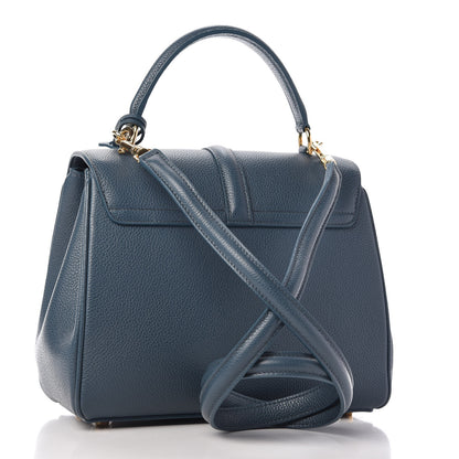 Celine Grained Calfskin Small 16 Top Handle Bag Petrol 3 of 10