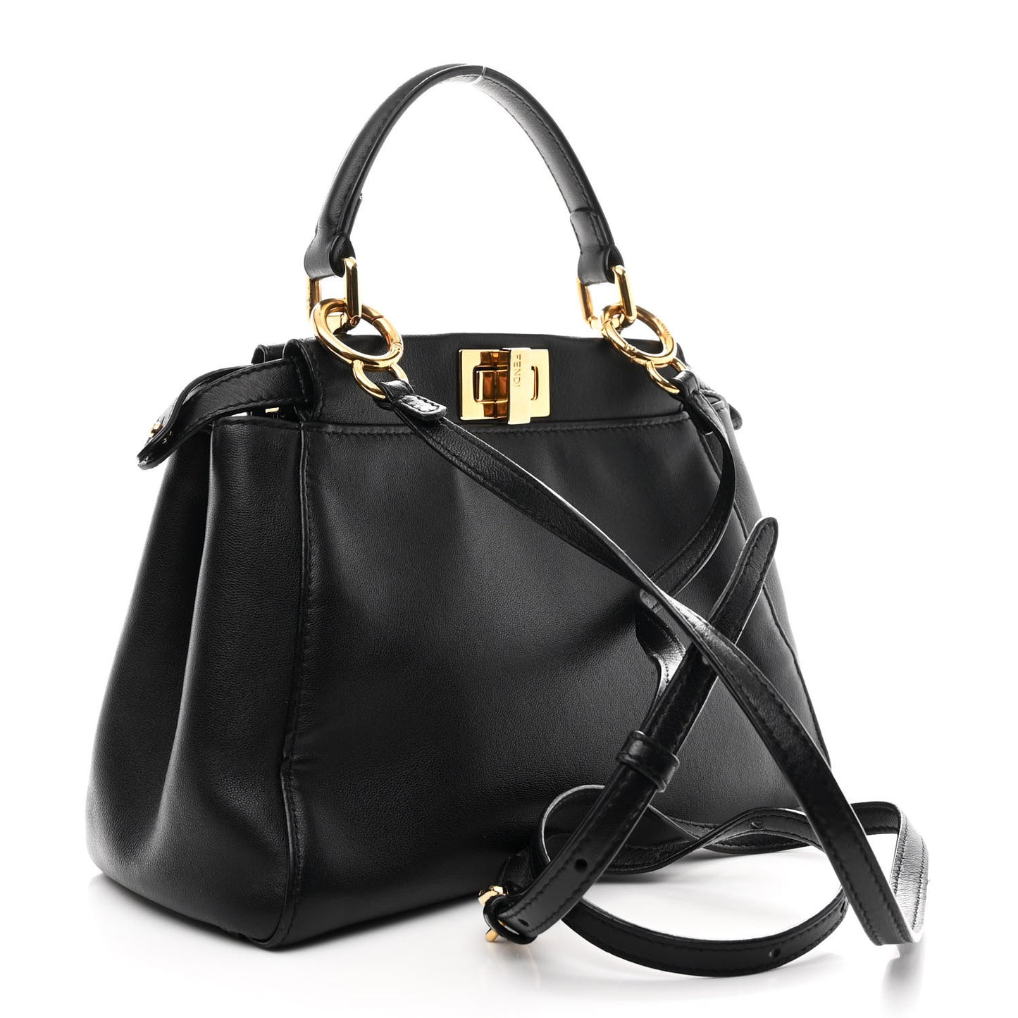 Nappa Mini Peekaboo Iconic Satchel Black