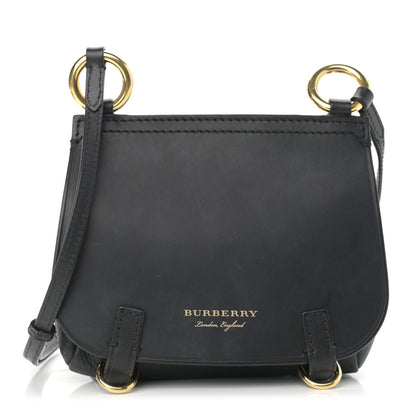 Burberry Soft Grain Calfskin Baby Bridle Saddle Bag Black 1 of 11