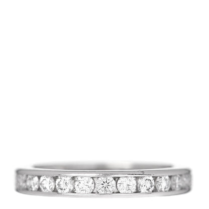 Tiffany Platinum Diamond 3mm Wedding Band Ring 50 5.5 1 of 4