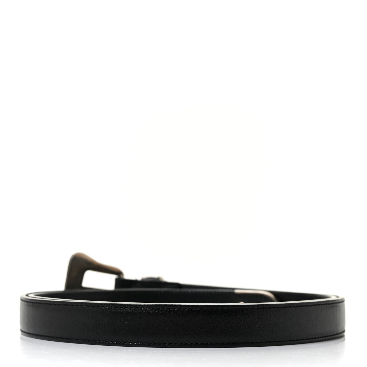 Saint Laurent Calfskin Western Belt 100 Black 2 of 5